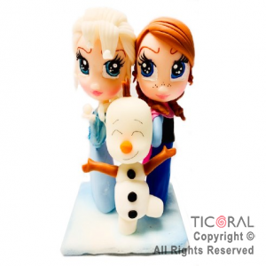 ADORNO MAQUETA DE FROZEN A. PORCELANA FRIA x 1